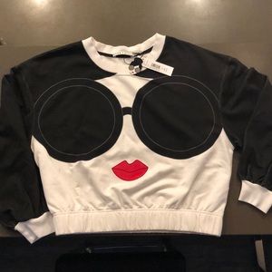 Alice and Olivia cropped sweatshirt